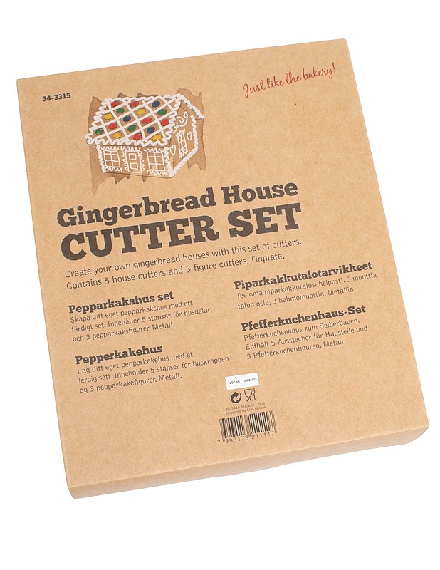 CLAS OHLSON piparkakkutalomuottisetti - Joulutuotteet - 10105646283 - 0