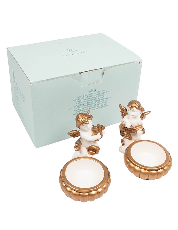 PARTYLITE Barokkienkeli tuikkulyhty, 2 kpl - Joulutuotteet - 10105646297 - 0