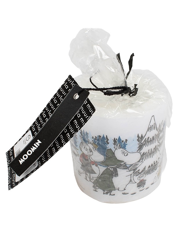 MUUMI Talvimetsä kynttilä, 8cm - Joulutuotteet - 10105646337 - 0