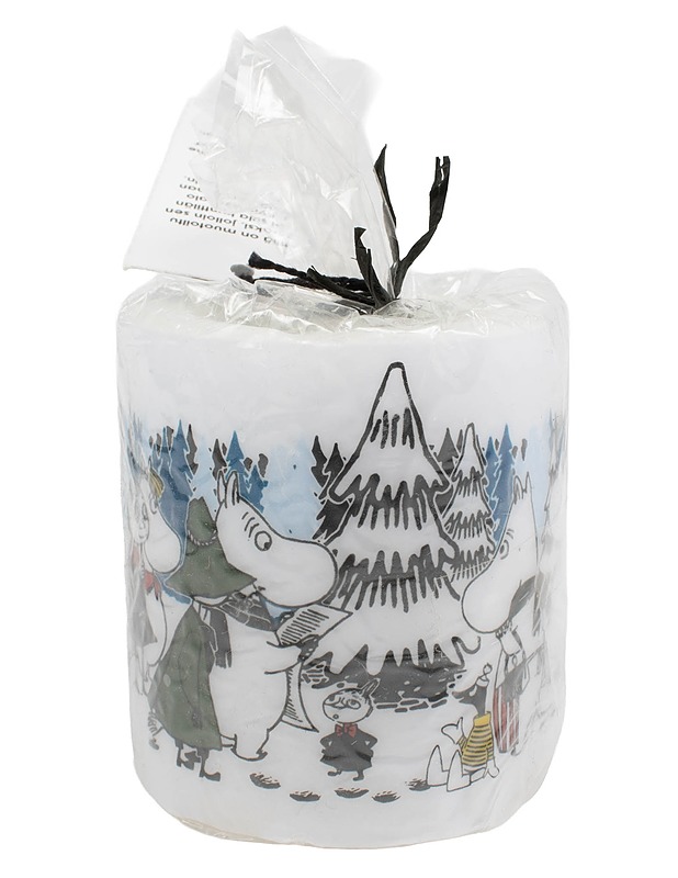 MUUMI Talvimetsä kynttilä, 8cm - Joulutuotteet - 10105646337 - 1