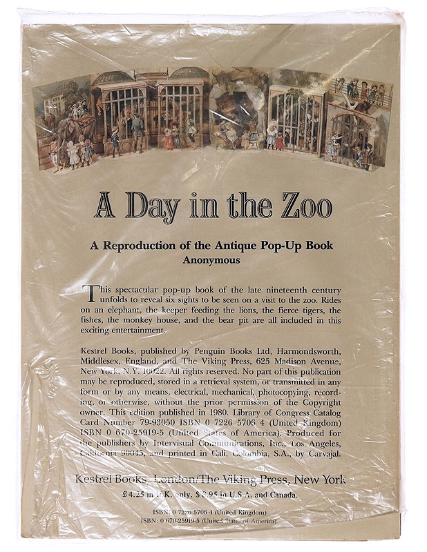  A day in the zoo: A Reproduction of the Antique Pop-Up Book - Lastenkirjat - 10105646352 - 1