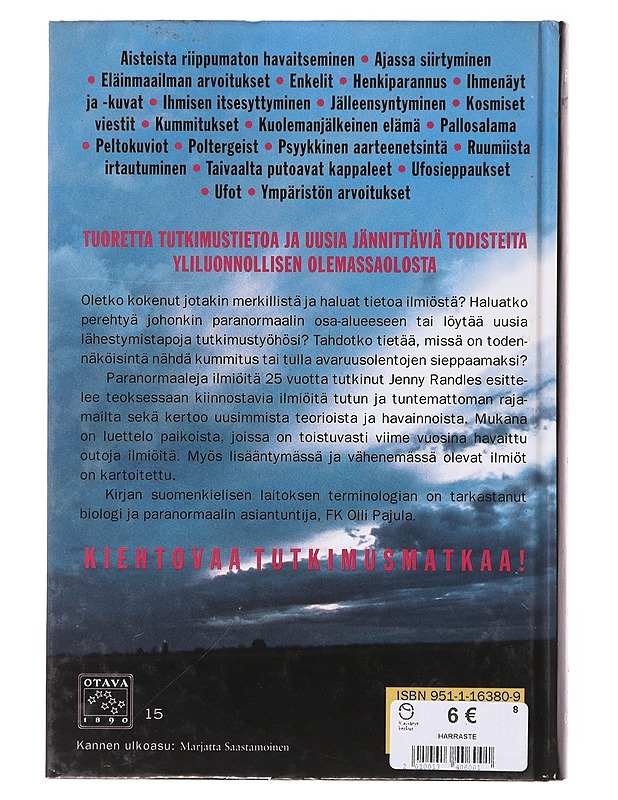 Paranormaalit ilmiöt - Randles, Jenny - Tietokirjat ja oppaat - 10105646440 - 1