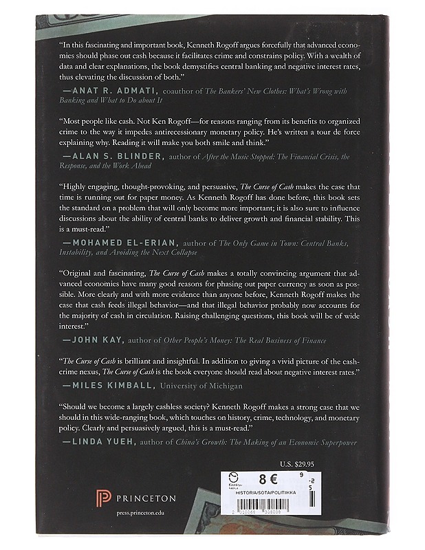 The curse of cash - Kenneth S. Rogoff - Historiakirjat - 10105646452 - 1