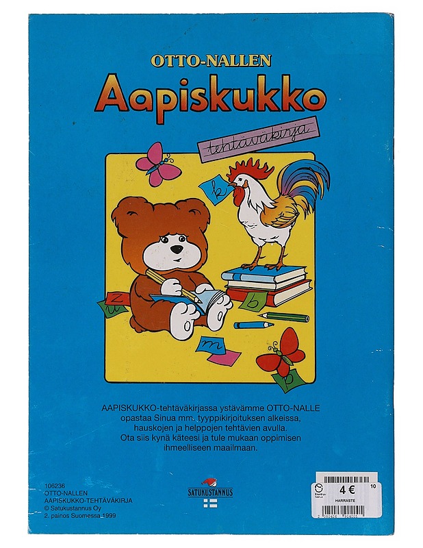 Otto-Nallen aapiskukko tehtäväkirja - Päivi Mähönen (toim.) - Lastenkirjat - 10105646457 - 1