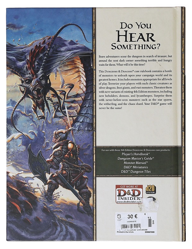 Dungeons & dragons : monster manual. 2, Roleplaying game supplement - Heinsoo, Rob - Tietokirjat ja oppaat - 10105646471 - 1