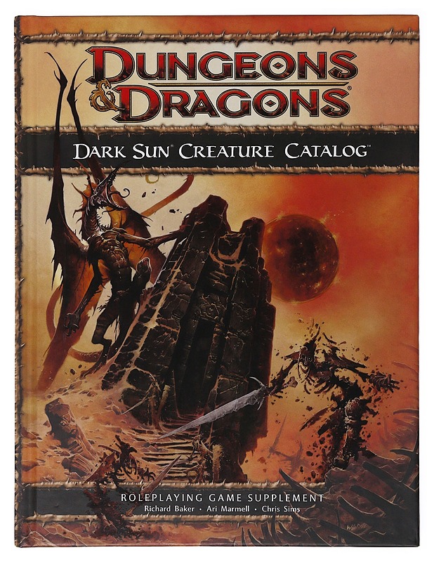 Dungeons & Dragons Dark Sun Creature Catalog - Richard Baker, Ari Marmell, Chris Sims  - Tietokirjat ja oppaat - 10105646487 - 0