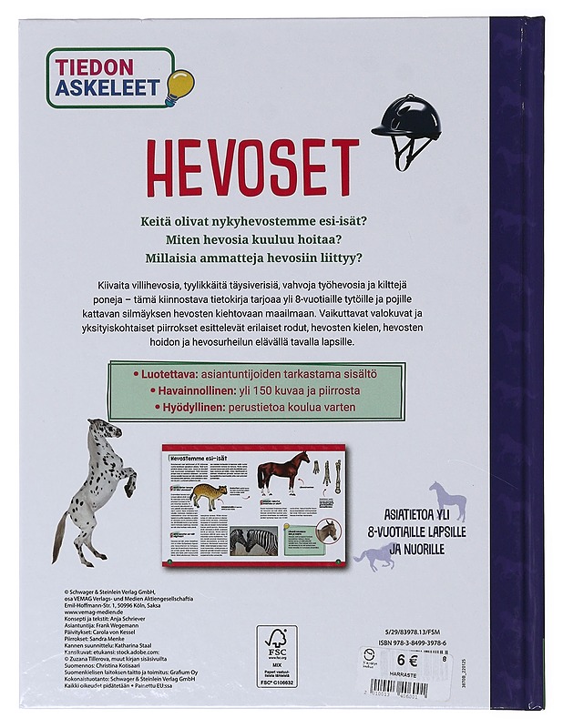 Hevoset : kaikki anatomiasta suitsiin - Anja Schriever - Tietokirjat ja oppaat - 10105646525 - 1