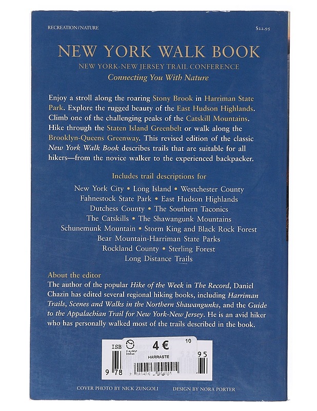 New York Walk Book ; a Companion to the New Jersey Walk Book, revised - Daniel Chazin - Tietokirjat ja oppaat - 10105646550 - 1