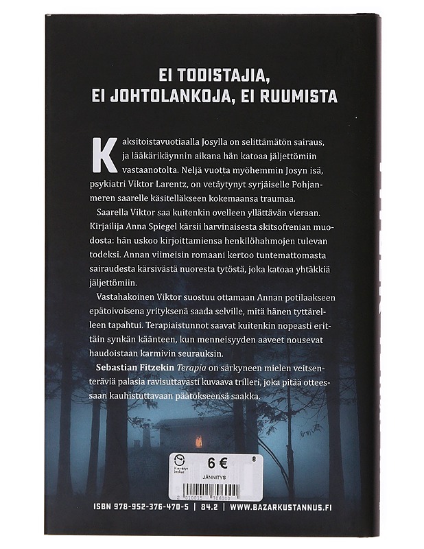 Terapia - Fitzek, Sebastian - Jännitys ja dekkarit - 10105646567 - 1