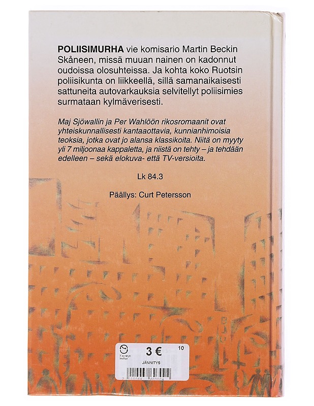 Poliisimurha / Romaani rikoksesta - Sjöwall, Maj - Romaanit ja novellit - 10105646588 - 1