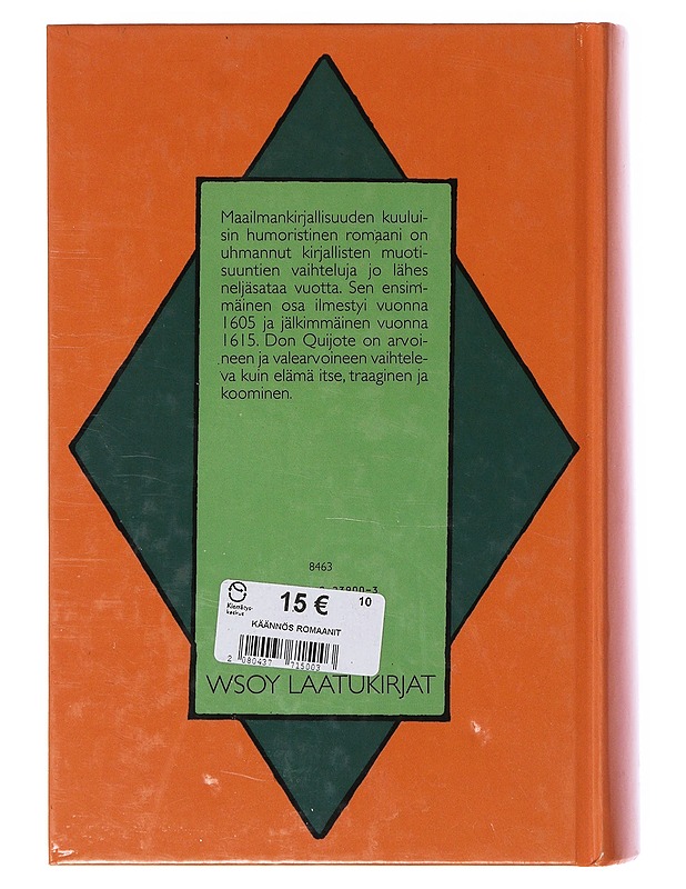 Mielevä hidalgo Don Quijote manchalainen - Cervantes Saavedra, Miguel De - Romaanit ja novellit - 10105646592 - 1
