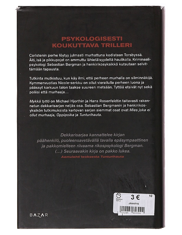 Mykkä tyttö - Hjorth, Michael - Jännitys ja dekkarit - 10105646595 - 1