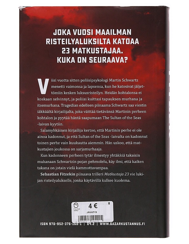 Matkustaja 23 - Fitzek, Sebastian - Jännitys ja dekkarit - 10105646607 - 1