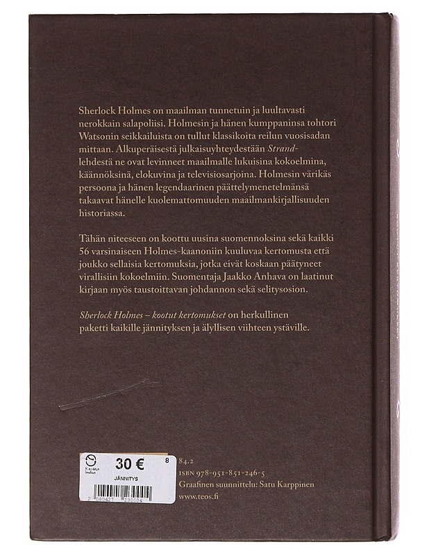 Sherlock Holmes / kootut kertomukset - Doyle, Arthur Conan - Romaanit ja novellit - 10105646617 - 1