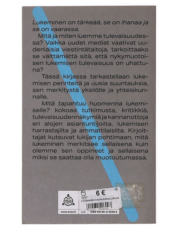 Mitä tapahtuu huomenna lukemiselle? - Auvinen, Suvi - Tietokirjat ja oppaat - 10105646627 - 1