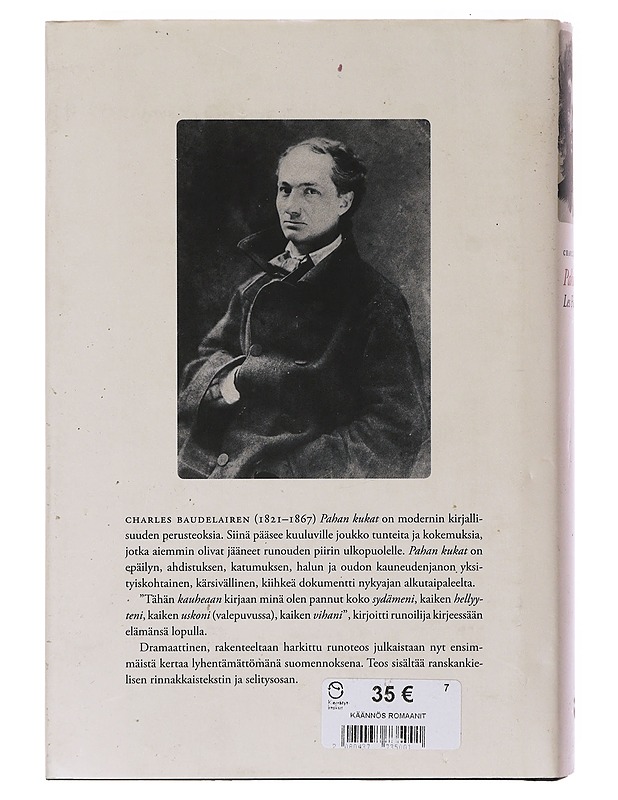 Pahan kukat : Les Fleurs du mal - Baudelaire, Charles - Romaanit ja novellit - 10105647007 - 1