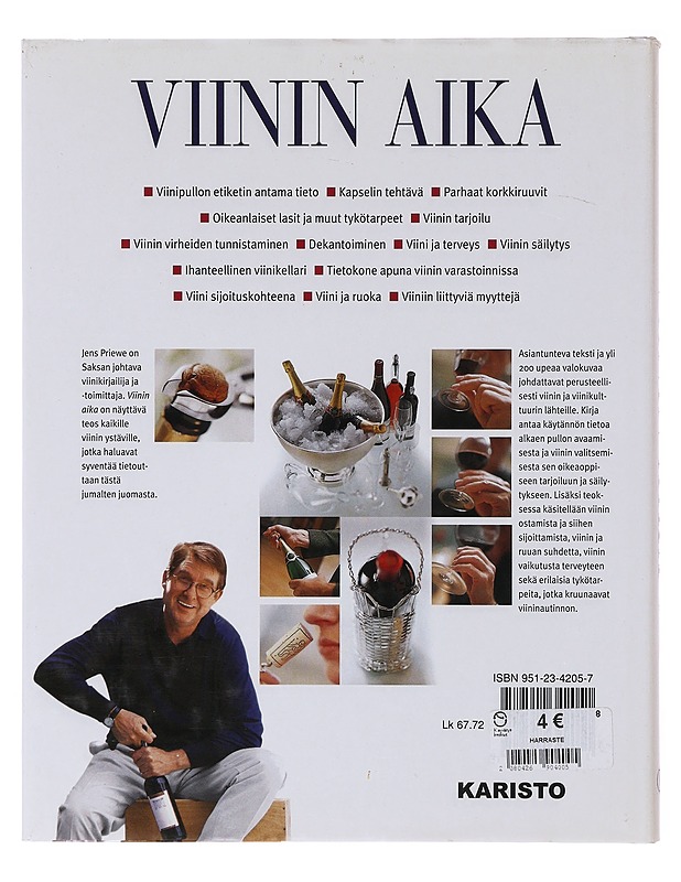 Viinin aika : käytännön viinitietoutta nautiskelijoille - Jeans Priewe - Ruokakirjat - 10105647199 - 1