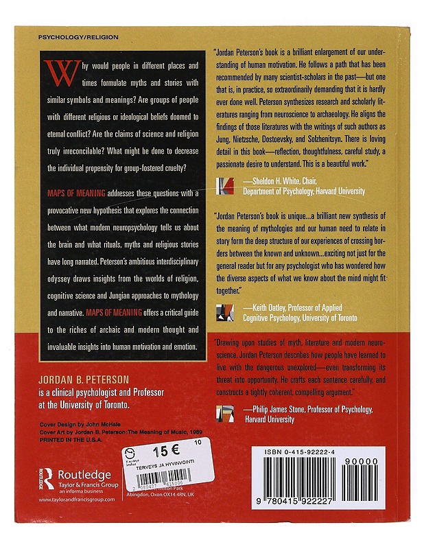 Maps of meaning : the architecture of belief - Jordan B. Peterson - Tietokirjat ja oppaat - 10105647283 - 1