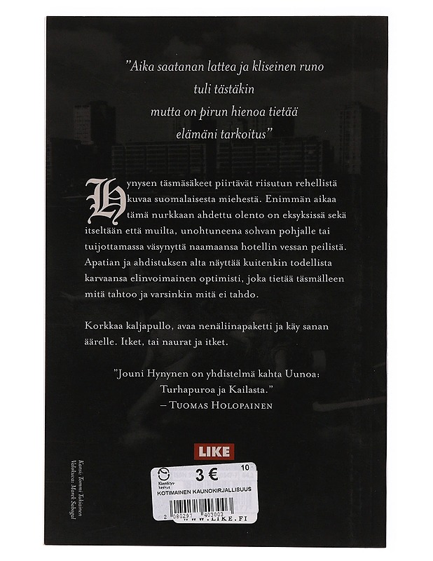 Mies katoaa - Hynynen, Jouni - Runot ja näytelmät - 10105647351 - 1