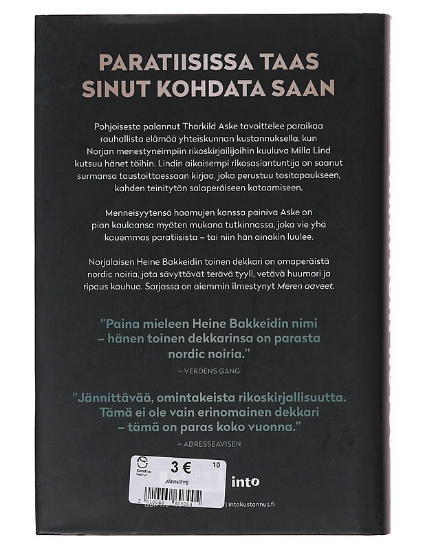 Paratiisin kutsu - Bakkeid, Heine - Jännitys ja dekkarit - 10105647456 - 1