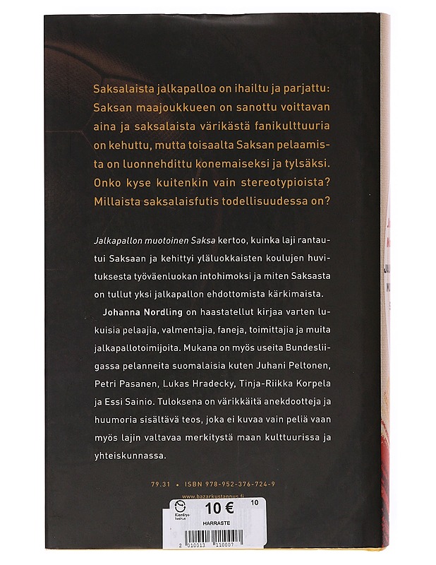 Jalkapallon muotoinen Saksa - Johanna Nordling - Historiakirjat - 10105647487 - 1