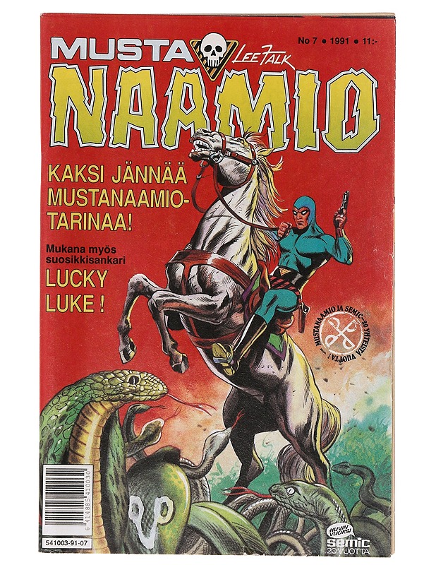 Mustanaamio N:o 7/1991 - Sarjakuvat - 10105647499 - 0