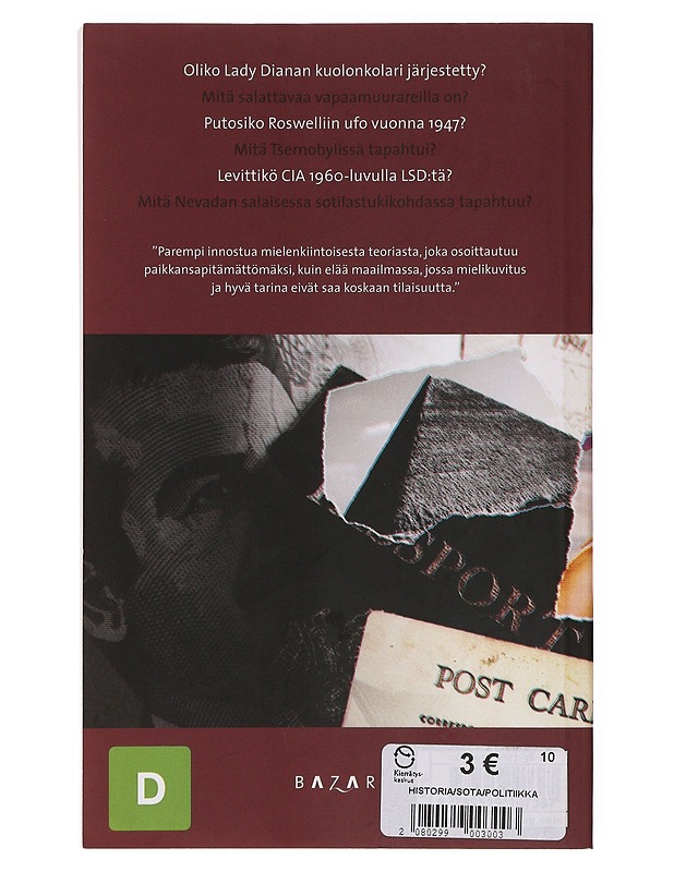 Parhaat salaliittoteoriat - Bugge, Lars - Historiakirjat - 10105647538 - 1