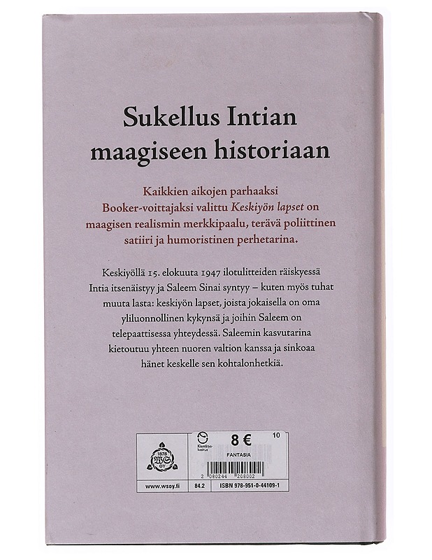 Keskiyön lapset - Rushdie, Salman - Romaanit ja novellit - 10105647541 - 1
