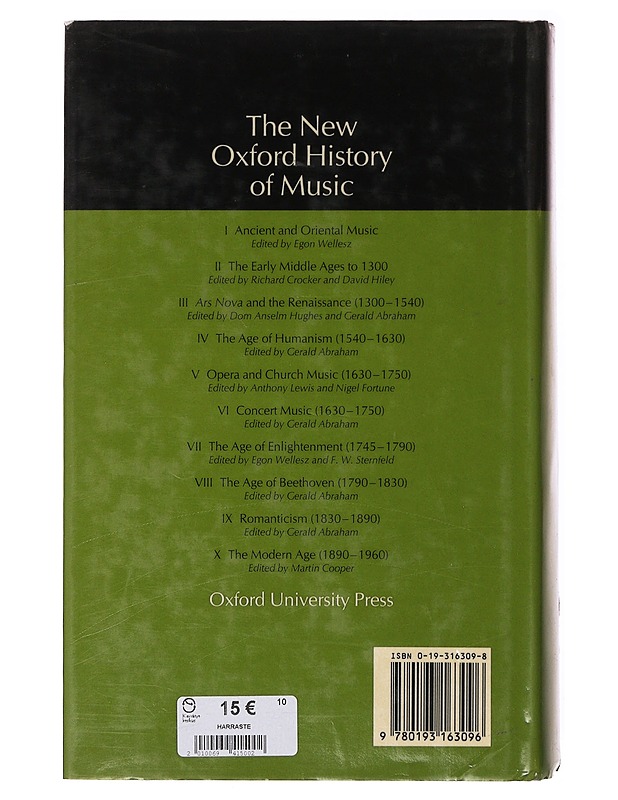 The New Oxford History Of Music: Romanticism 1830-1890 - Gerald Abraham - Historiakirjat - 10105647578 - 1