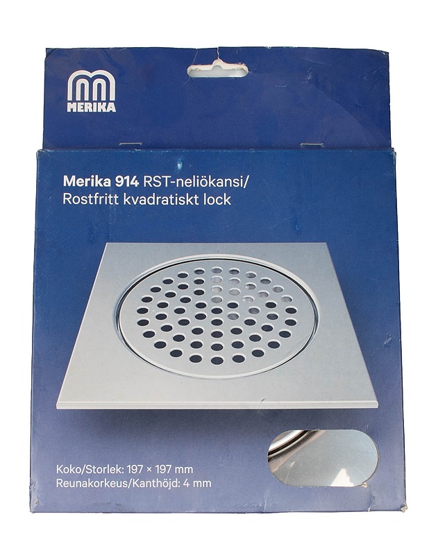 MERIKA 914 RST-neliökansi - Rakennustarvikkeet - 10105647584 - 0