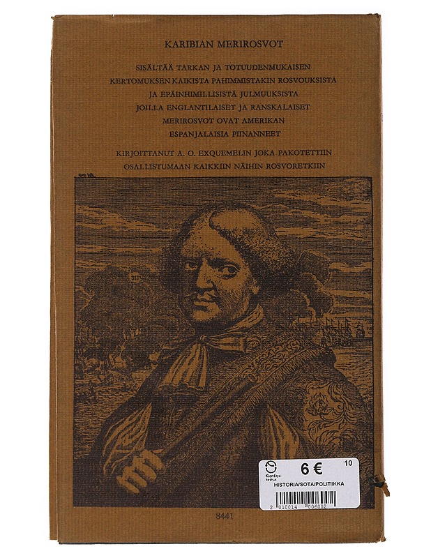 Karibian merirosvot - Alexandre Olivier Exquemelin - Historiakirjat - 10105647618 - 1