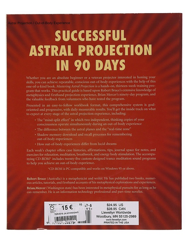 Mastering Astral Projection: 90-Day Guide to Out-of-Body Experience - Robert Bruce - Tietokirjat ja oppaat - 10105647697 - 1