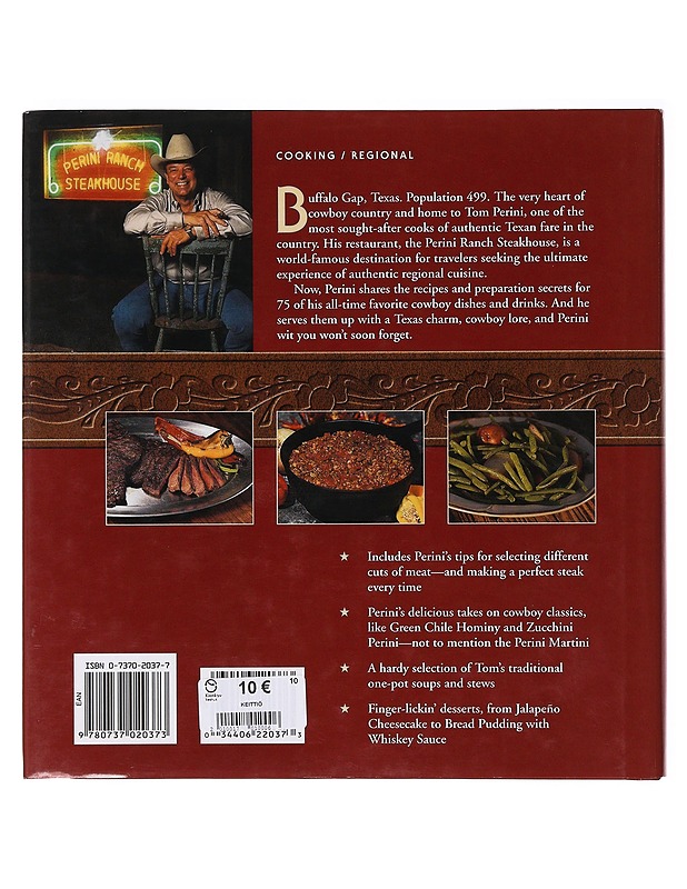 Texas Cowboy Cooking - Tom Perini - Ruokakirjat - 10105647698 - 1